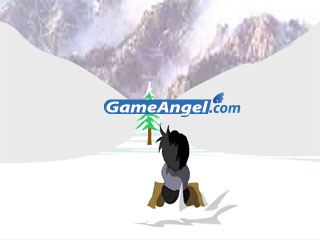 비료포대썰매타기